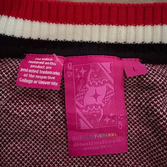 Queen of Sparkles Georgia Bulldogs Mascot Rhinestone Knit Cardigan L - Picture 2 of 11